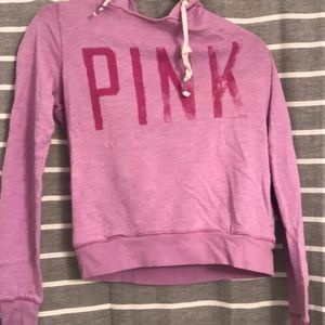 PINK purple lightweight hoodie with hidden pockets